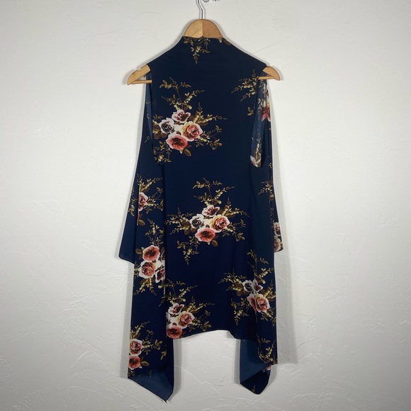 Floral Navy Swim Coverup - Picture 5 of 5